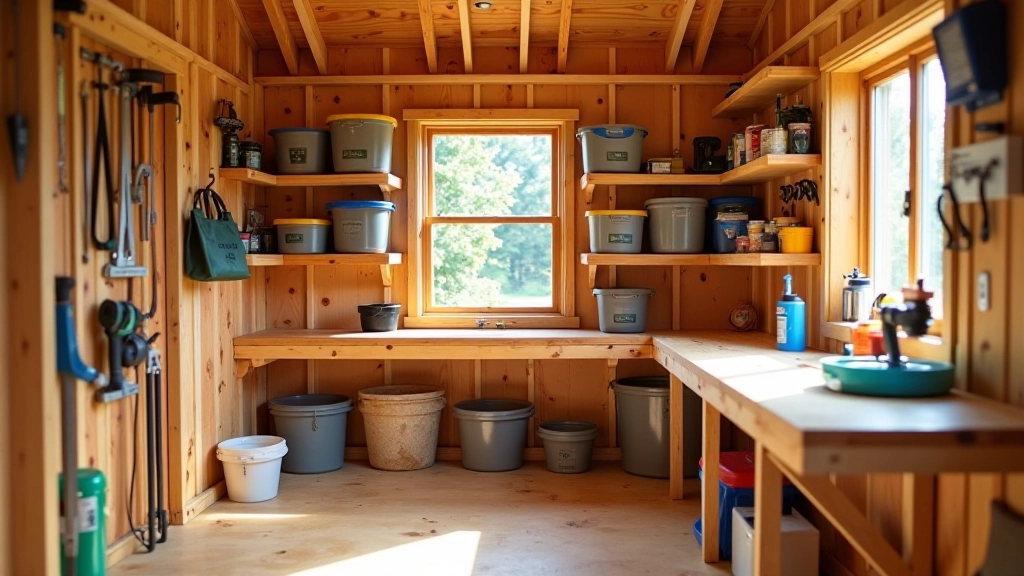 Interior shelving and tool storage organization